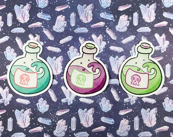 Leuke Poison Bottle Vinyl Sticker