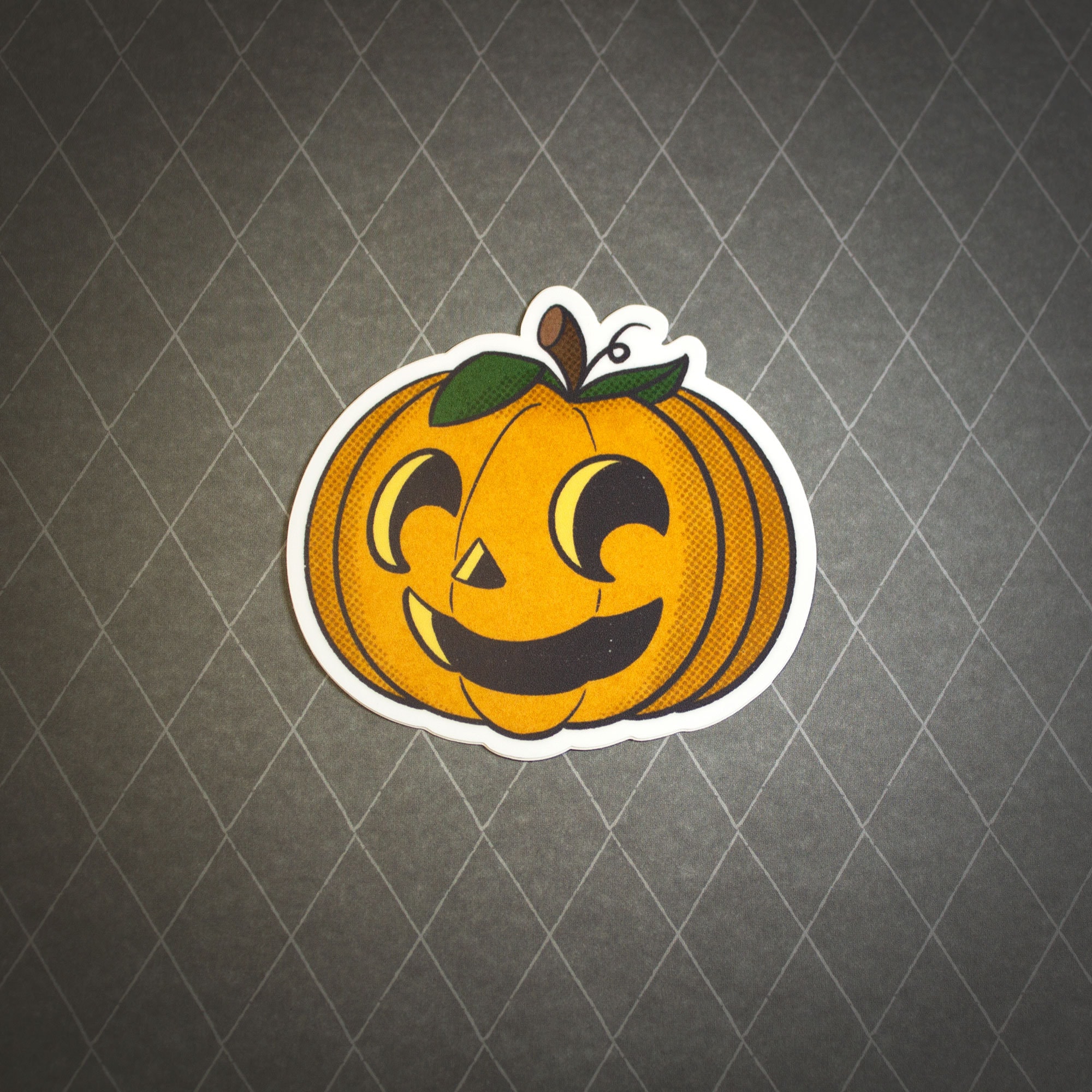 Cute Jack-o-Lantern Vinyl Sticker Stickers Paper & Party Supplies ...