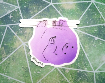 Watercolor Sloth Vinyl Sticker