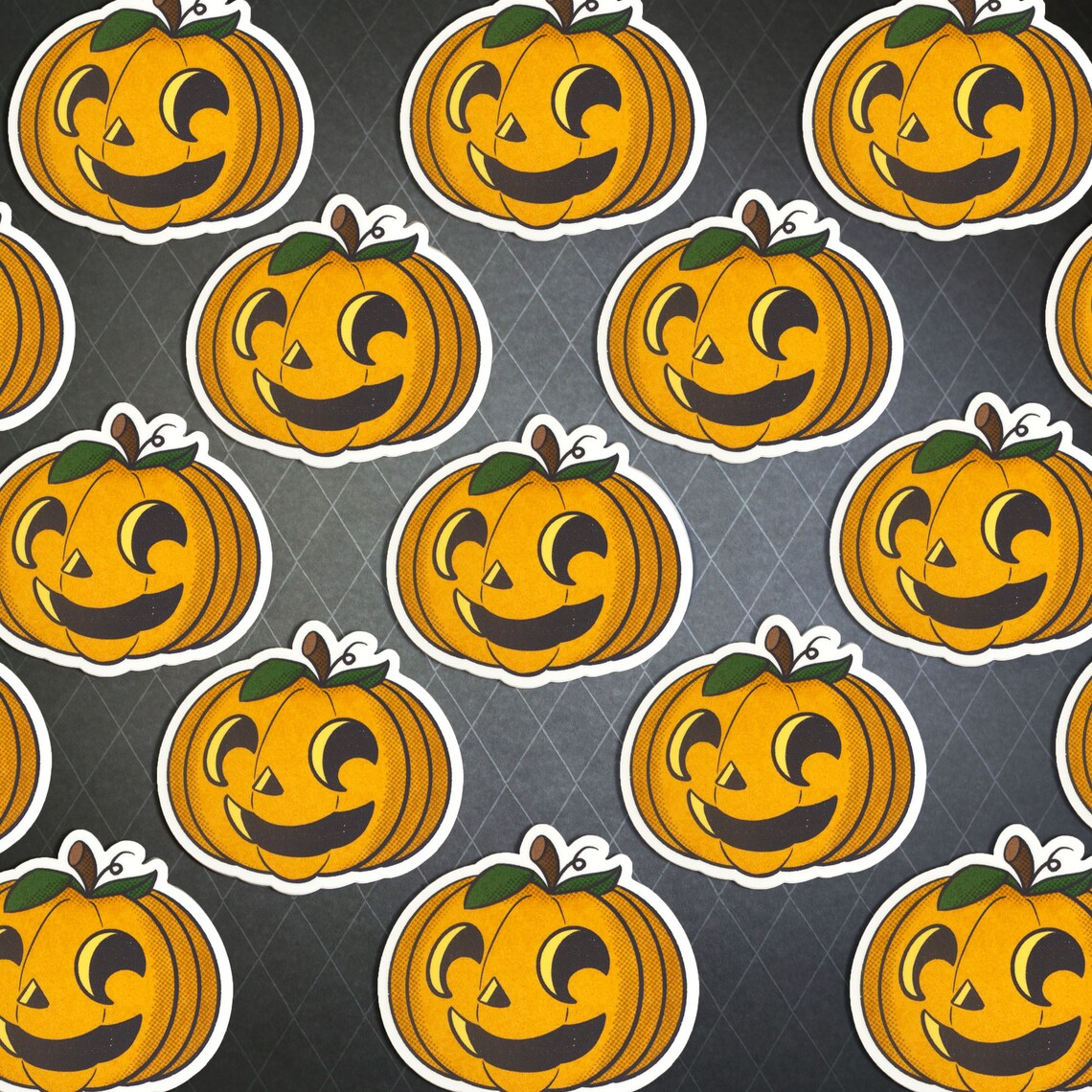 Cute Jackolantern Vinyl Sticker Etsy