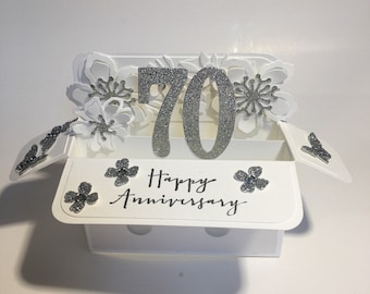 8/" Wedding Anniversary-Two Hearts Anniversary Novelty Ceramic Plate 1st - 70th