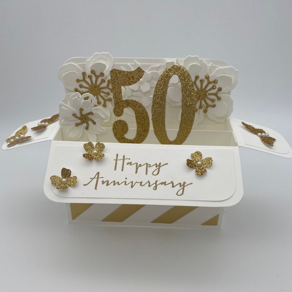 Tarjeta del 50 aniversario de boda aniversario de bodas de oro