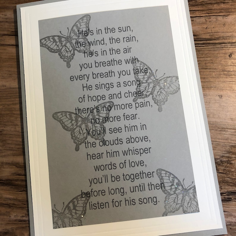 Sympathiekarte für den Verlust eines Kindes Trauer Tod des Etsy