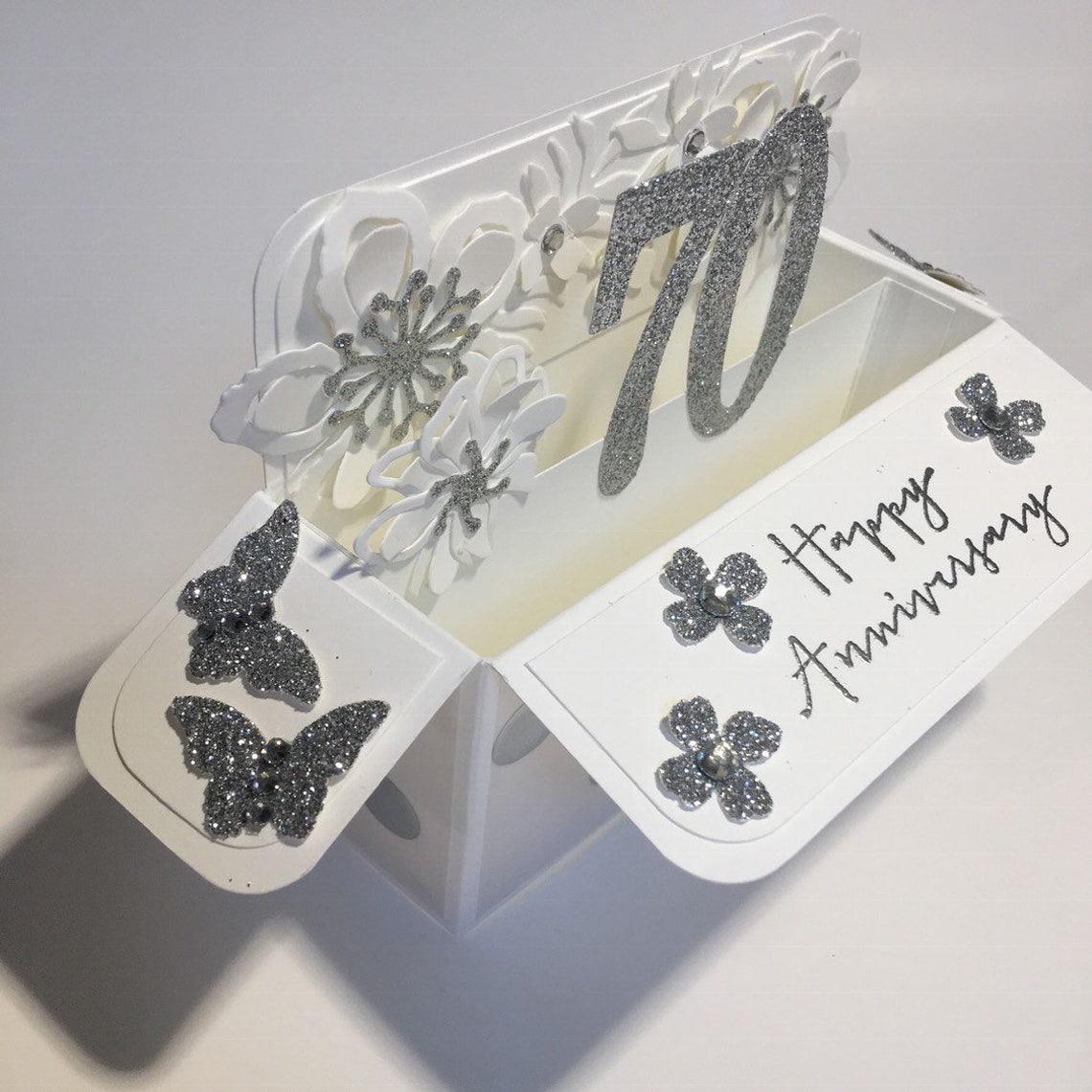 Platinum Wedding Anniversary Card 70th Wedding Anniversary - Etsy