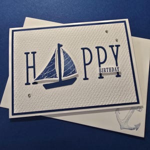 biglietto di compleanno, marinaio, vela, barca, yacht, nautico, per lui, per lei,