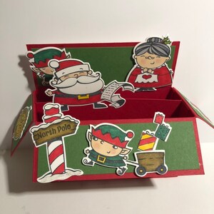 Père Noël, mère Noël, père Noël, lutin de Noël, atelier du père Noël, pôle Nord, Kris Kringle, saint Nicolas, carte pop-up de Noël,
