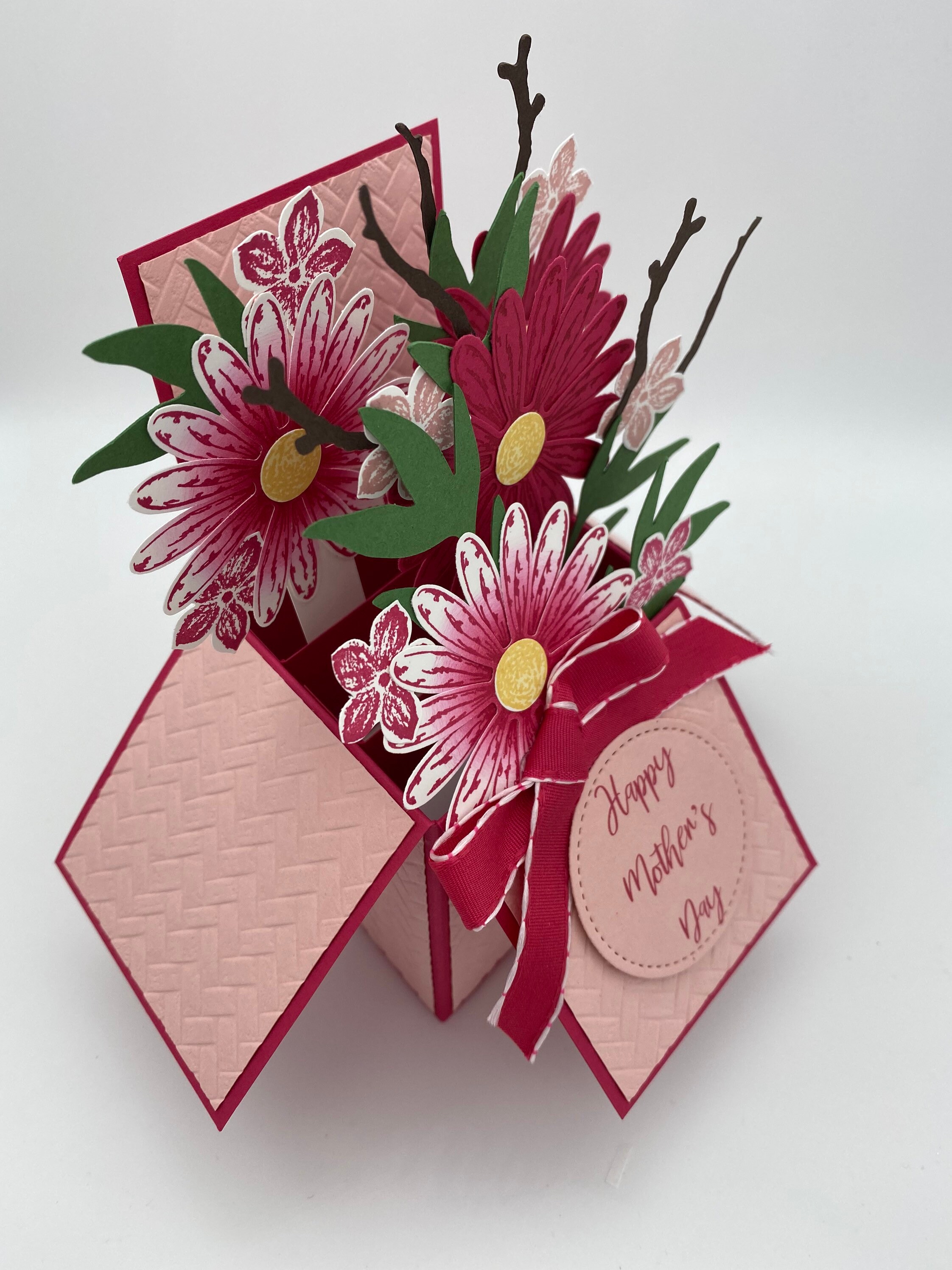 Pop Up; Card in a Box, 3d Birthday Card; Floral, Gerbera; Daisy - Etsy UK