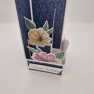 Pop up card; 3d card; floral Pop up; birthday. Card with flowers; gift for her; thank you gift; birthday present