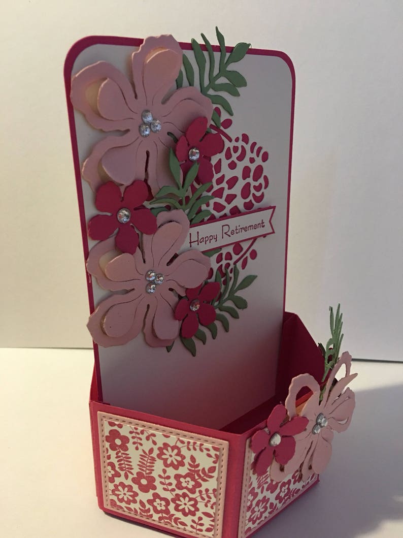 Hexagonal Pop up Card Card in a Box Mother's Day Happy Etsy Australia