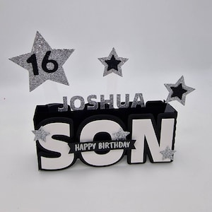 Carte d'anniversaire pop-up 3D pour fils, carte boîte, cadeau pour fils, cadeau pour lui, personnalisée