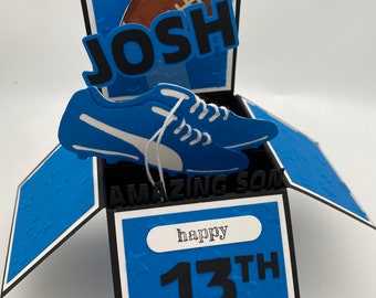le rugby ; jeu de balle, sport de contact ; football ; sport; carte d'anniversaire contextuelle ; personnalisé
