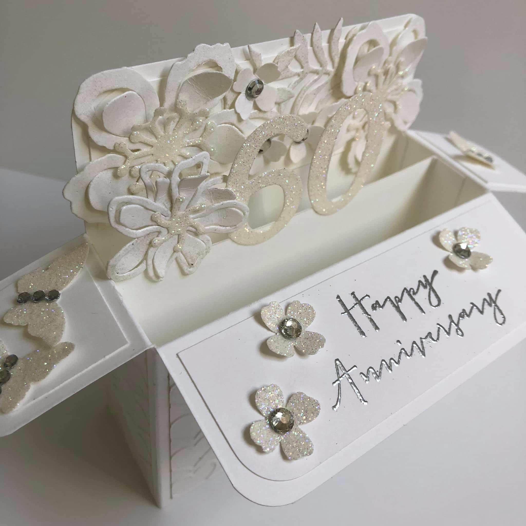 60th Wedding Anniversary Pop up Card Card in a Box Diamond - Etsy