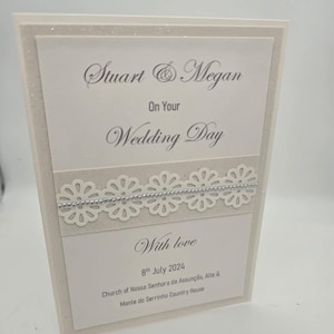 Carte de mariage personnalisée de luxe, félicitations, mariés, jeunes mariés, cadeau de mariage