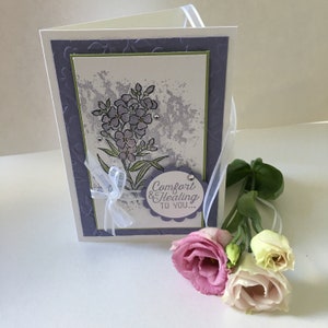 Floral obtenir bien carte, confort et guérison, sympathie, penser à vous, se remettre bientôt, deuil, condoléances