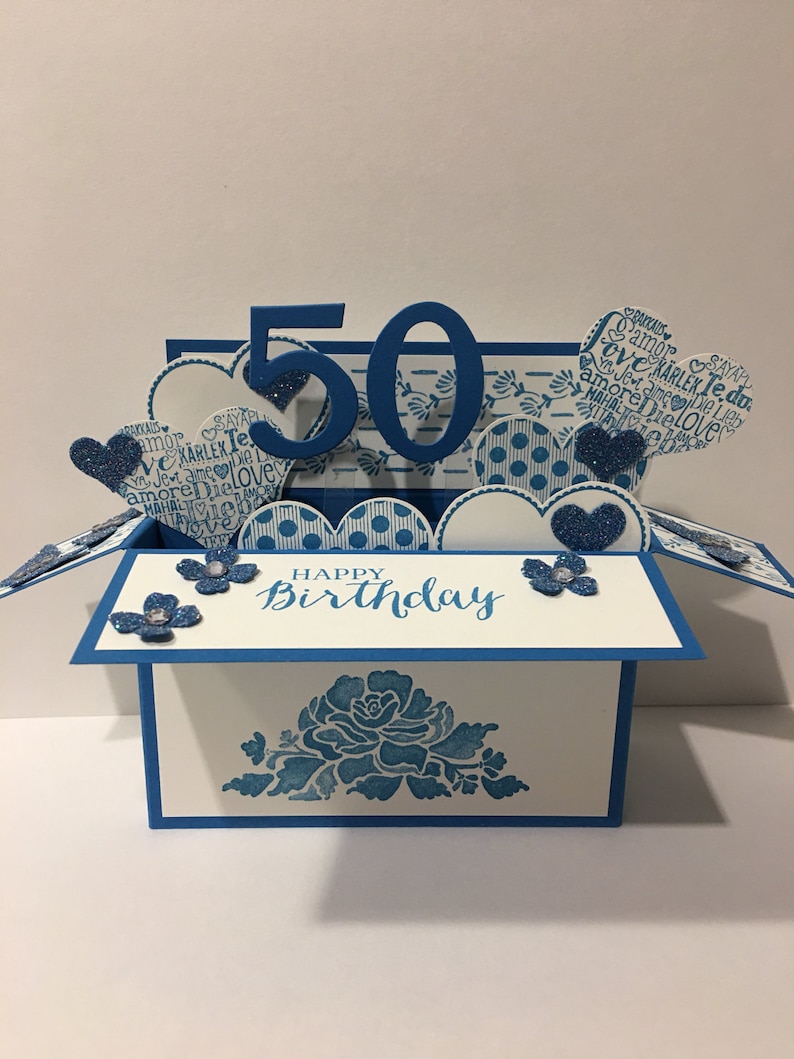 Sapphire wedding anniversary card 45 years married 45th Etsy