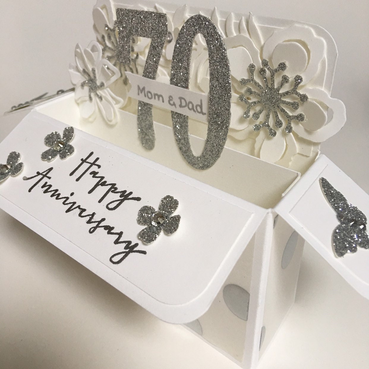 Platinum wedding anniversary card 70th wedding anniversary