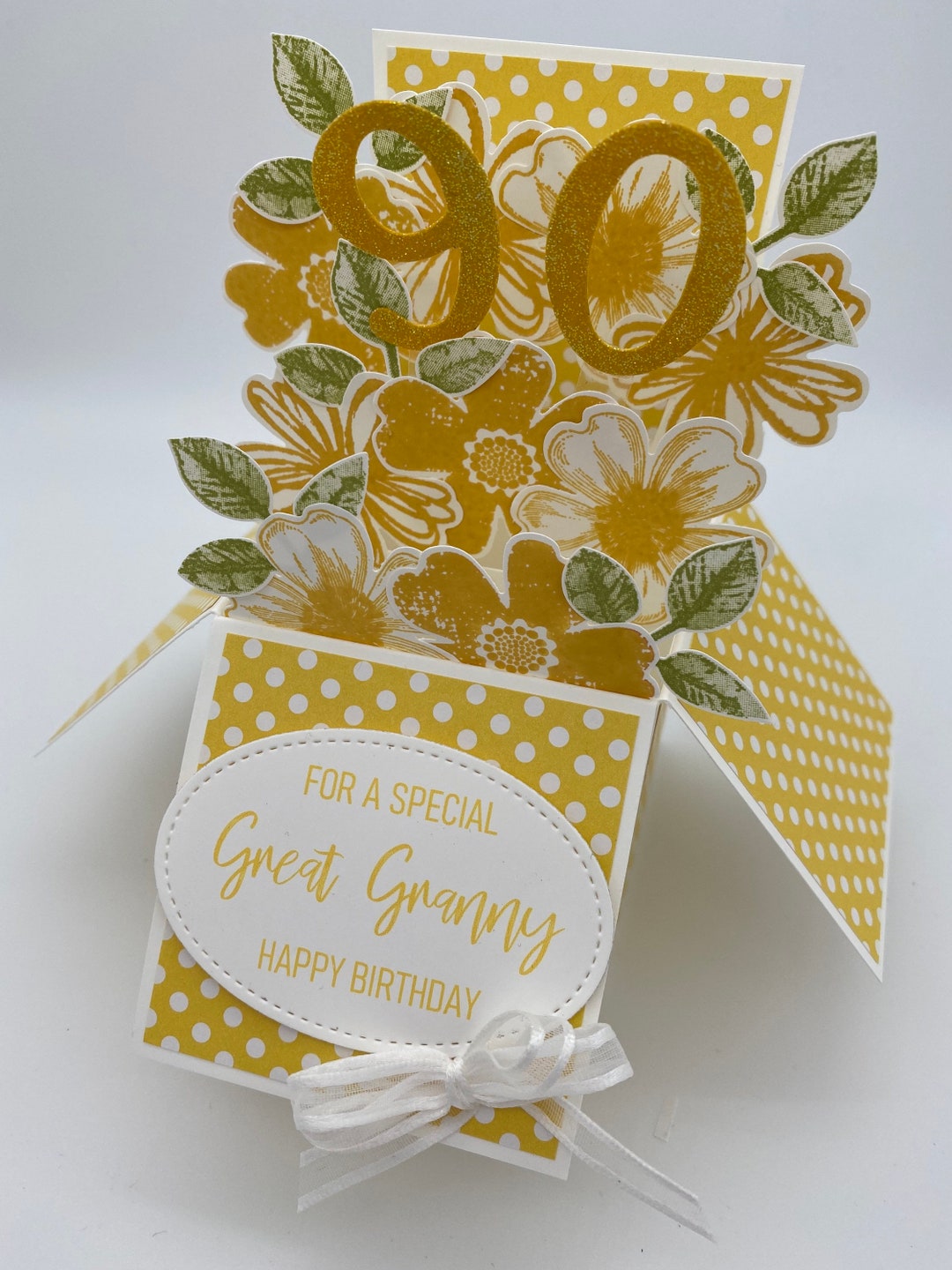 3d Box Card, Pop up Card in a Box, Floral Birthday Card, Female ...