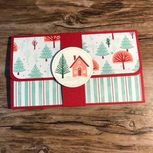 Häuser; Geld-Geldbörse; Geschenk-Karte Brieftasche; Gutscheinkarte; Geldkarte; Weihnachten; festlich; Winter; Chanukka; neues Zuhause; Karteninhaber