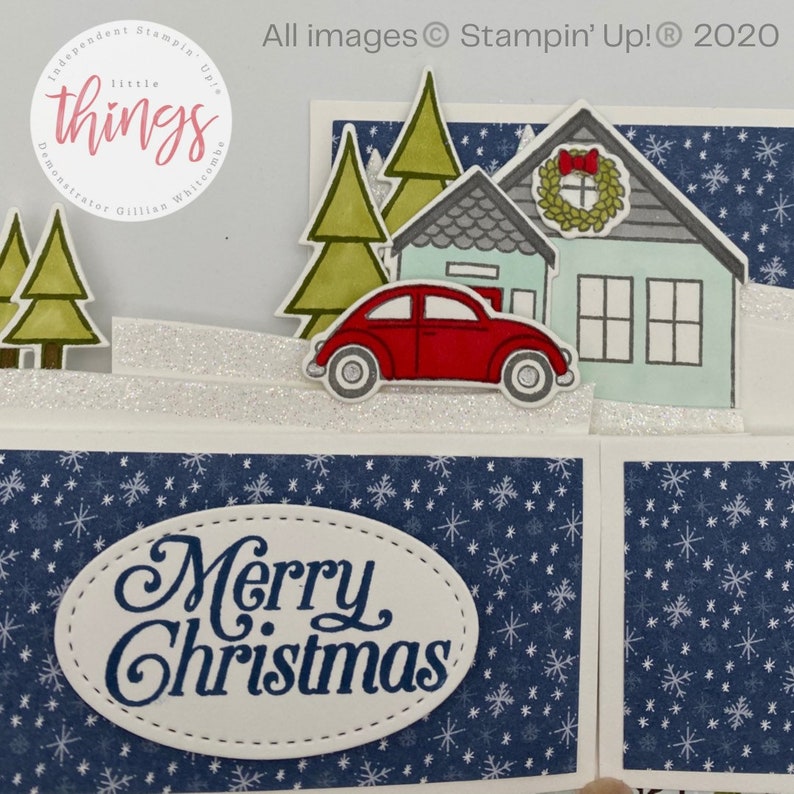 3d Pop up Box Card, Christmas Scene, Snow, Hanukkah, Winter Card ...