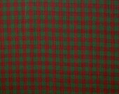 Moda Flannel Brushed Fabric Plaid Basics by Moda Classics 1 2 Green and Orange Flannel Brushed Squares Doll, Sew, Quilt Fabric
