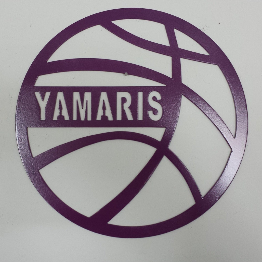 Basketball Metal Wall Art metal sports decor basketball Etsy