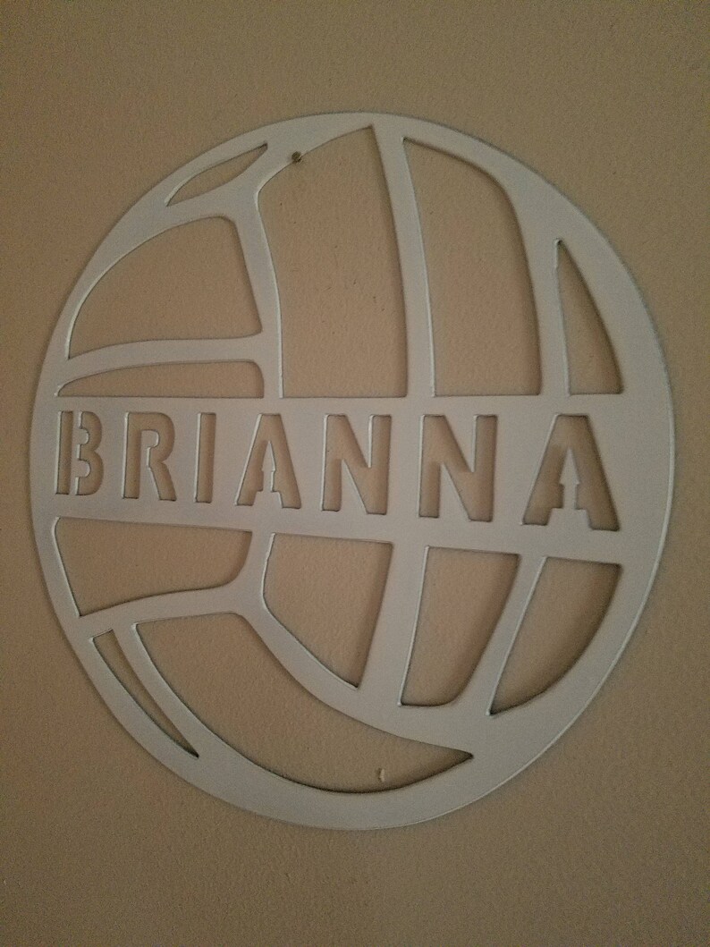 Volleyball Metal Wall Art metal sports decor volleyball Etsy