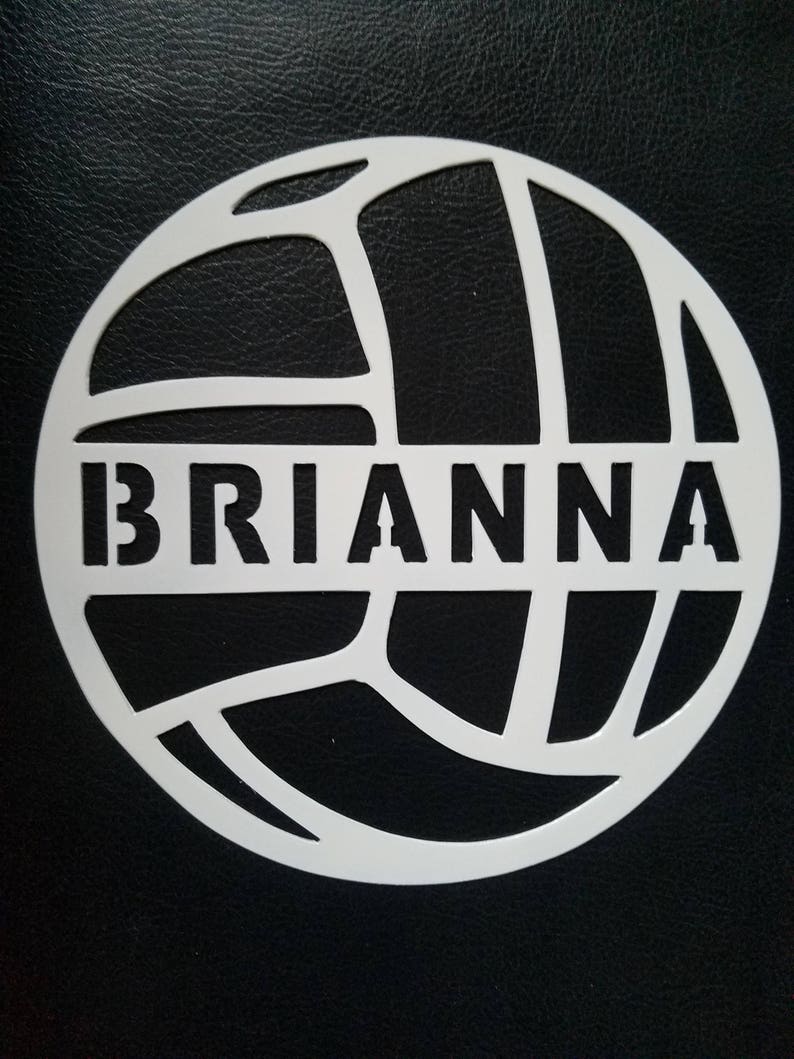 Volleyball Metal Wall Art metal sports decor volleyball | Etsy