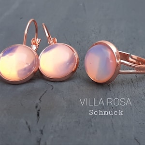 Rose Quartz Earrings Rosegold 