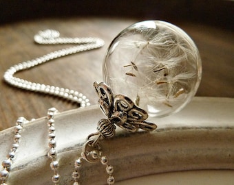 XL Genuine Dandelion Necklace