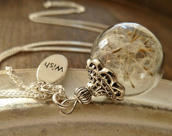 Dandelion Necklace 925 Silver