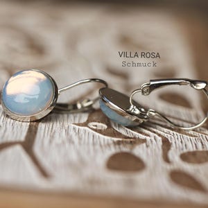 Ceylon Opal Gemstone Earrings/ Silver
