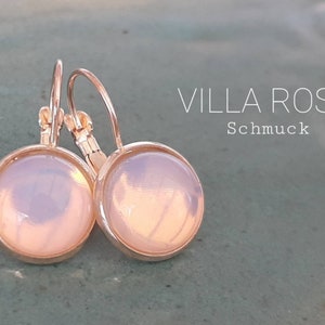 Moonstone earrings rosegold