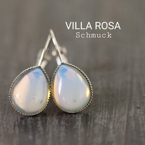 Moonstone earrings rosegold