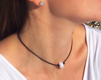 Gargantilla de perlas para mujer, joyería bohemia de verano, regalo para hija adolescente