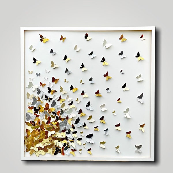3d Butterfly Wall Art Etsy