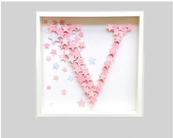 Custom letter initial art decor