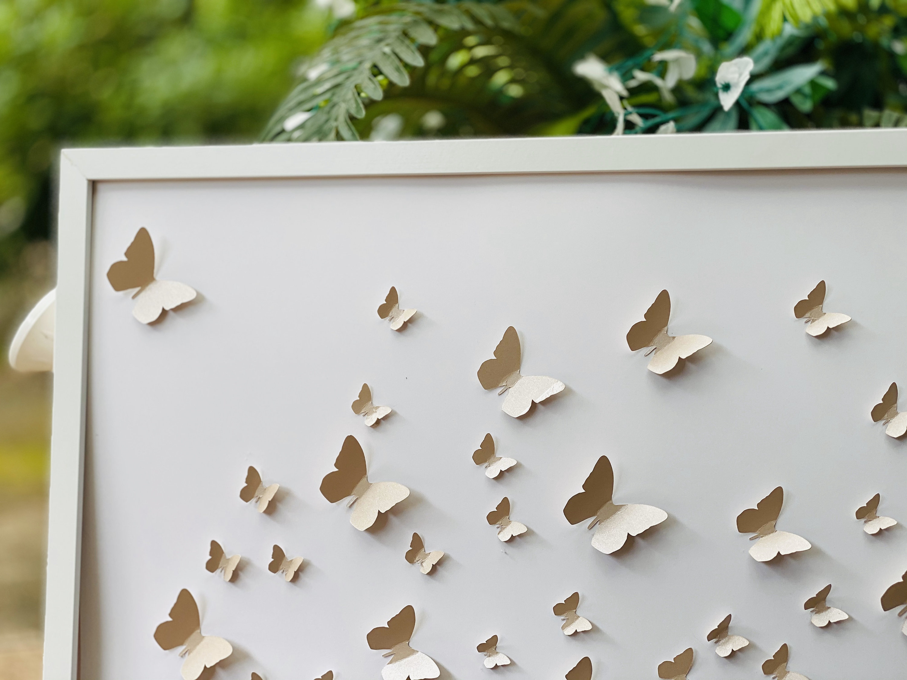 3D Butterfly Wall Art Set: Framed Paper Butterflies (15.7x19.8 Inch) - Etsy