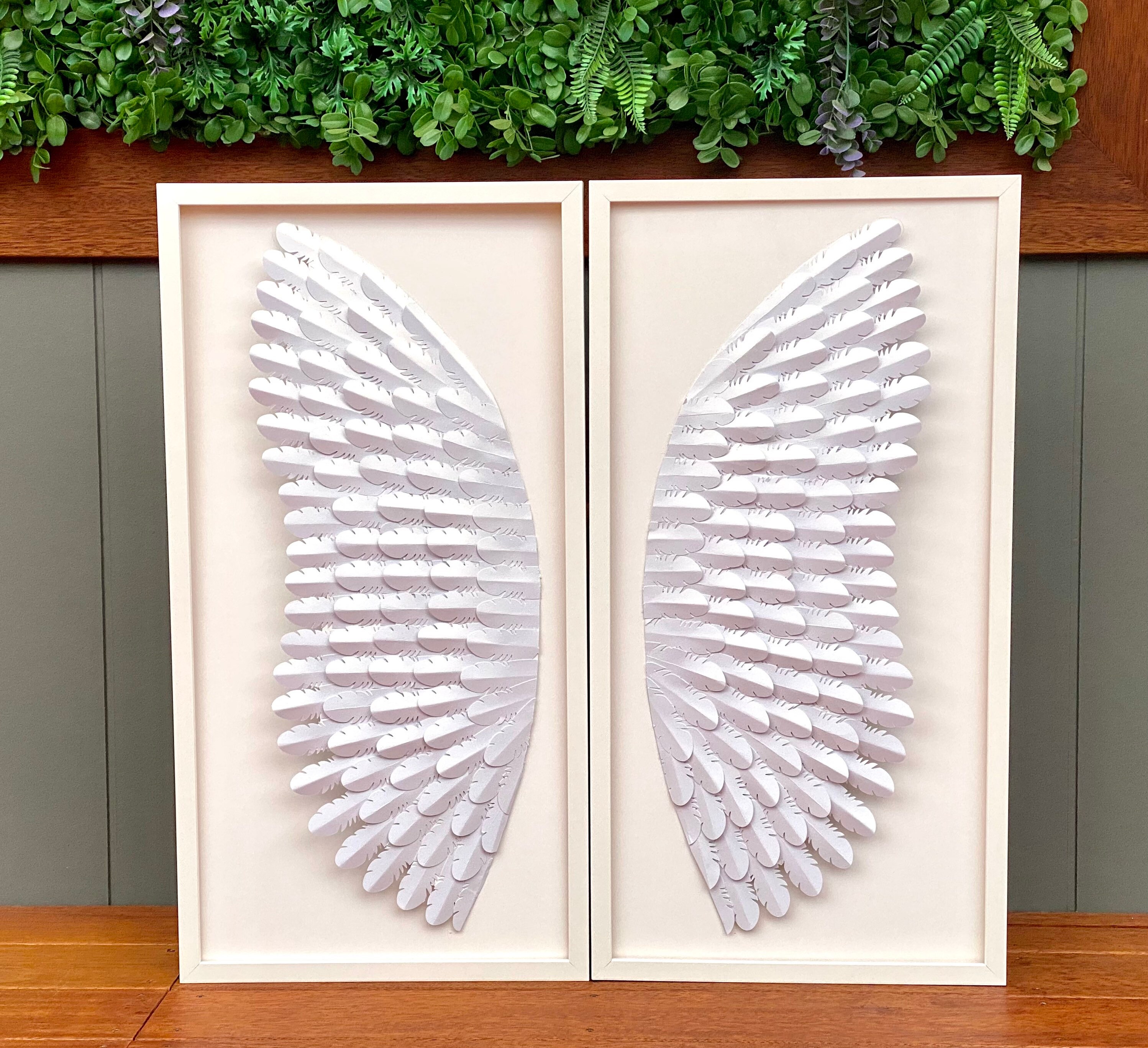 30 Inch White Angel Wings Nursery Wall Decor Etsy