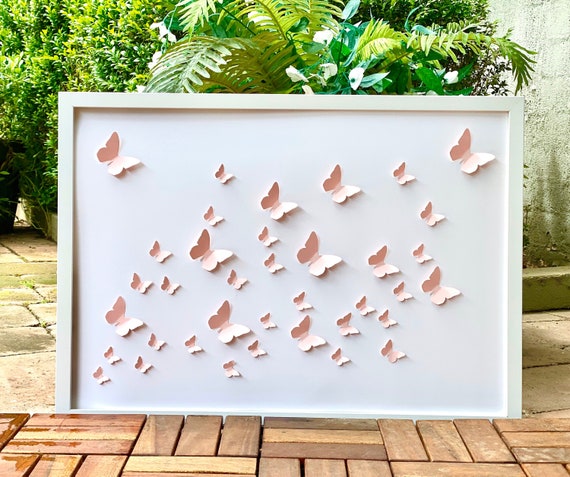 3D Collage of Butterflies Art  Nursery and Girls Room Decor | Etsy Australia