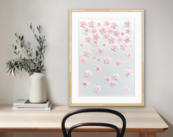 Blossom flowers paper art