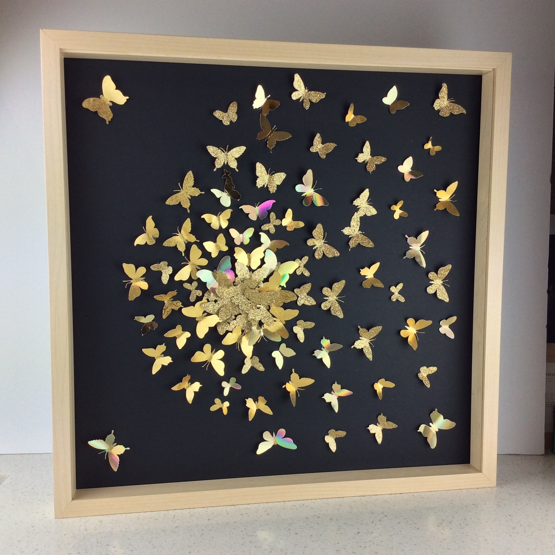 Modern Wall Art Abstract Butterfly Wall Art Etsy