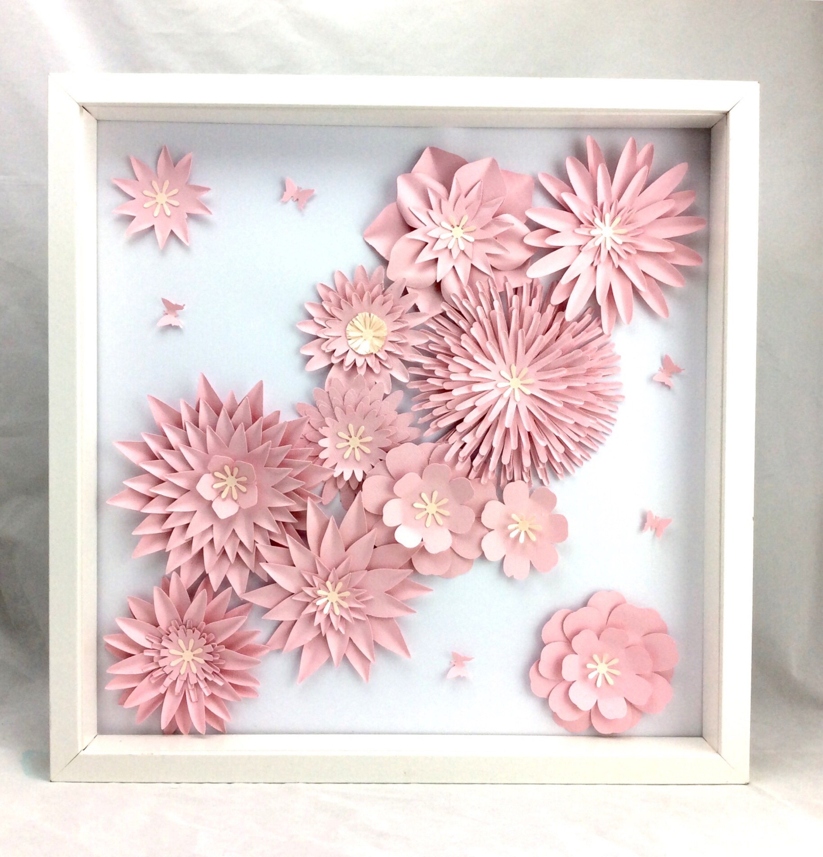 Light Pink Wall Art Flower Art Etsy