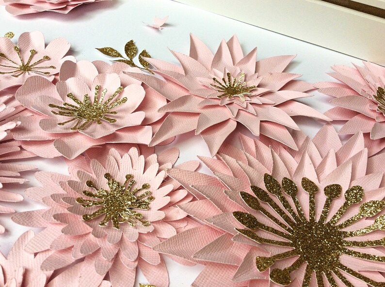 Light Pink Wall Art Flower Art Etsy