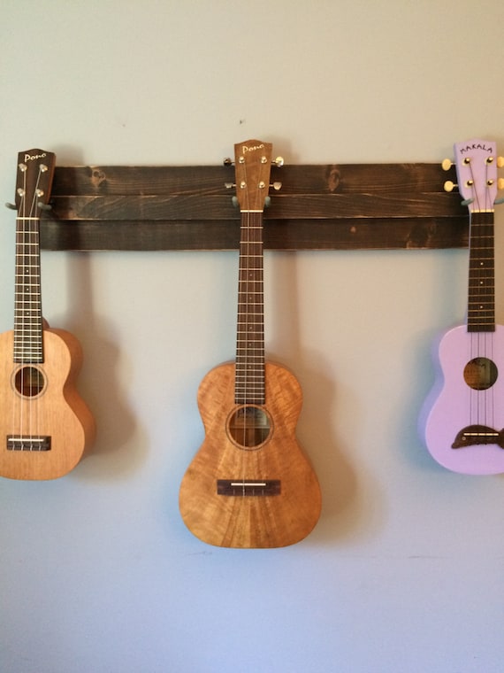 Wooden Ukulele Wall Hanger Also Great For A Mix Of Image 0