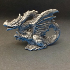 Small Dragon Figurine, 3 Inch Ceramic Fantasy Decor
