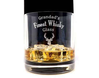 Novelty Present Grandad/'s Whiskey Goes Here Grandad Whiskey Coaster Gift