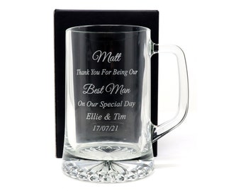 Items Similar To Wedding Pint Glass Vinyl Groomsman Gifts Diy