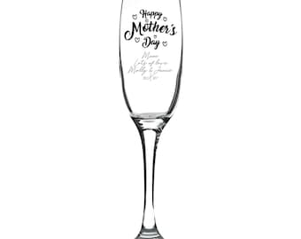 Engraved/Personalised MOTHER'S DAY Fusion Champagne Flute Gift