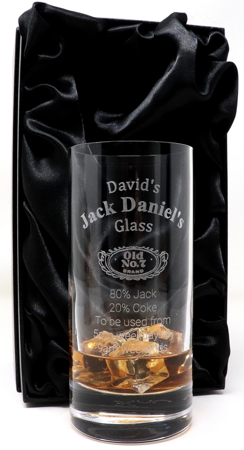 Personalised Jack Daniels Premium Highball Glass Gift For Etsy
