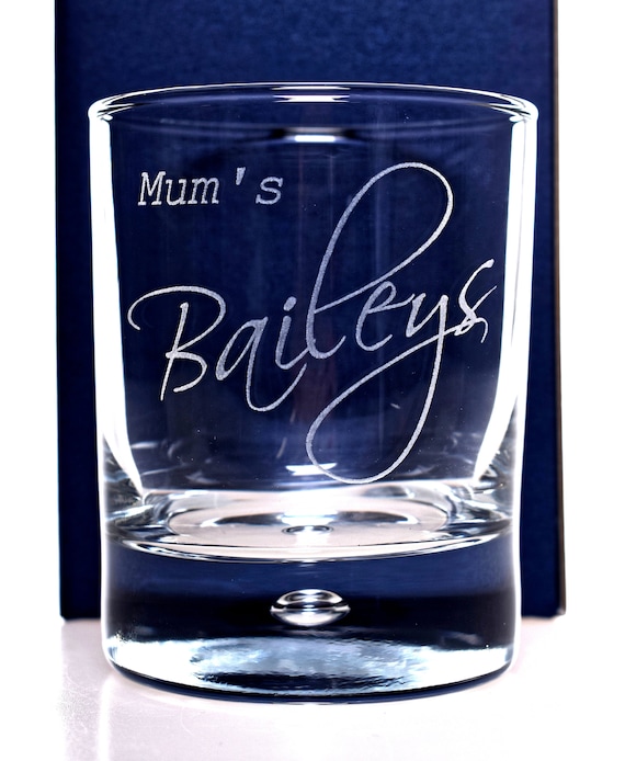 Gift Boxed Personalised Bailey/'s Whiskey Glass Tumbler